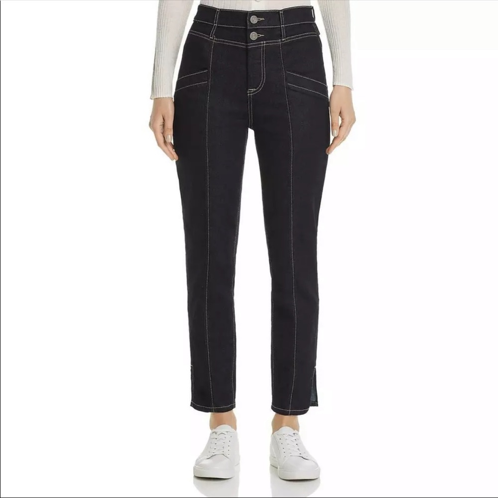 Joie Aelicia cropped high rise jeans.